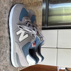New Balance Blue and Gray Athletic Shoes